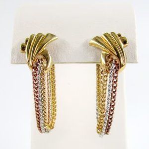 Earrings Chain Loop By Avon Pierced Post